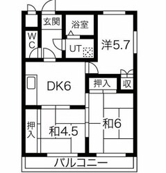 ハイツ夢前川の物件間取画像